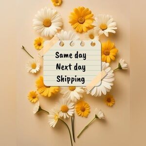 Same or next day shipping! 🌷